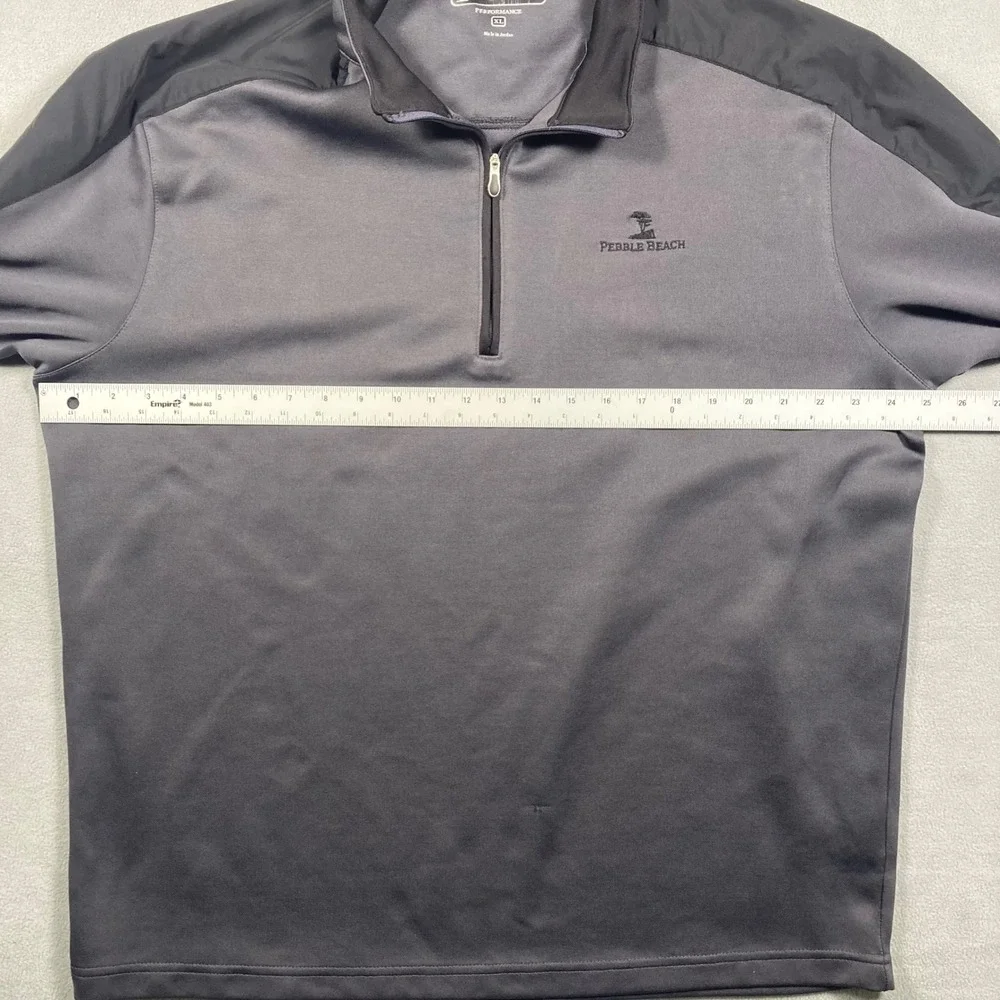 Pebble Beach Pullover Mens XL Gray Performance Solid